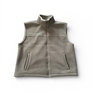 Columbia Sportswear Tan Sherpa Lined Zip Front Men’s XL EUC